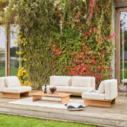 Gartenmöbel-Set aus Akazienholz für 4 Personen