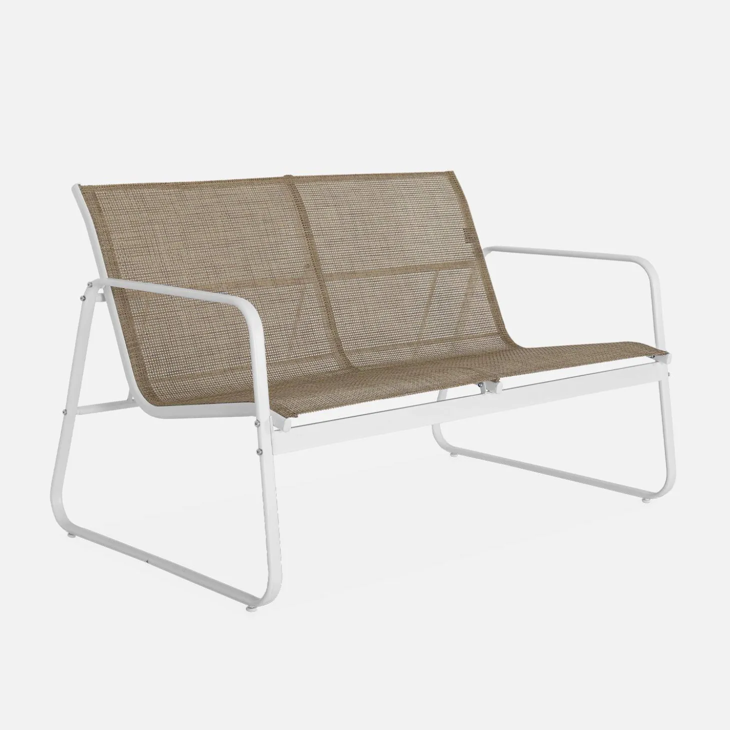 Gartenset aus Metall und Textilene für 4 Personen