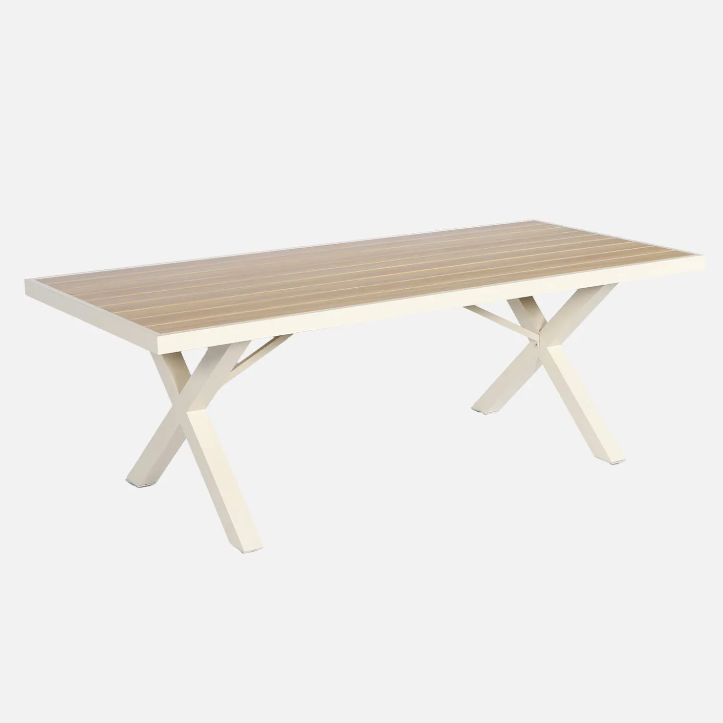 Gartentisch aus Aluminium 220cm für 8 Personen