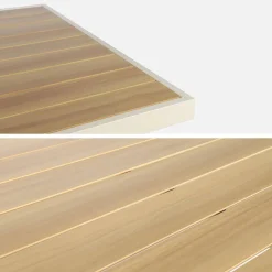Gartentisch aus Aluminium 220cm für 8 Personen