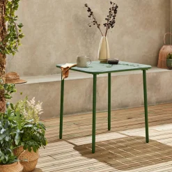 Gartentisch aus Stahl 2 Plätze