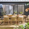 Gartentisch 260 cm und 8 Stühle aus Eukalyptusholz