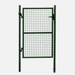 Gartentor aus Metall mit Schloss und Griff, 150x100cm