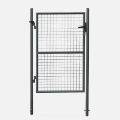 Gartentor aus Metall mit Schloss und Griff, 150x100cm