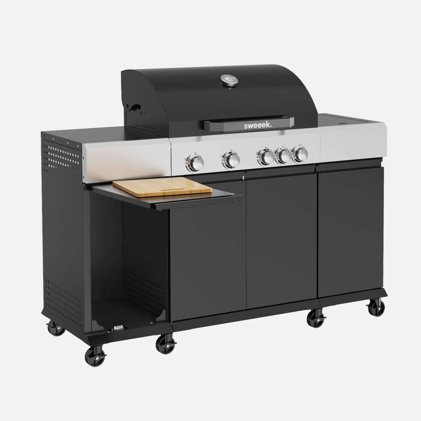 Gasgrill 4 Brenner + 1 Seitenbrenner