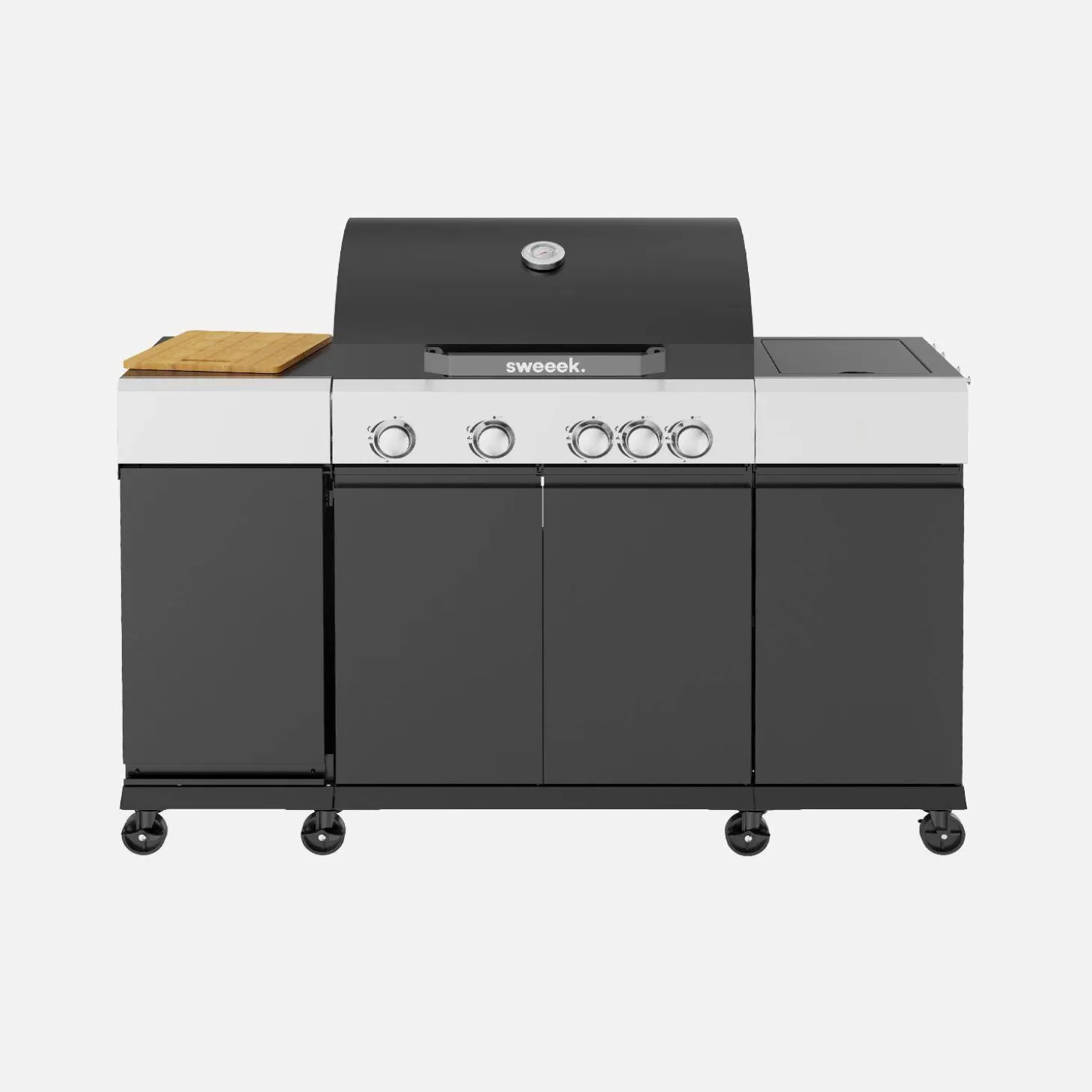 Gasgrill 4 Brenner + 1 Seitenbrenner