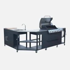 Gasgrill mit Außenküche 4+1 Brenner