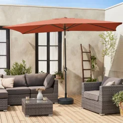 Gerader Sonnenschirm 2x3m mit Zentralmast