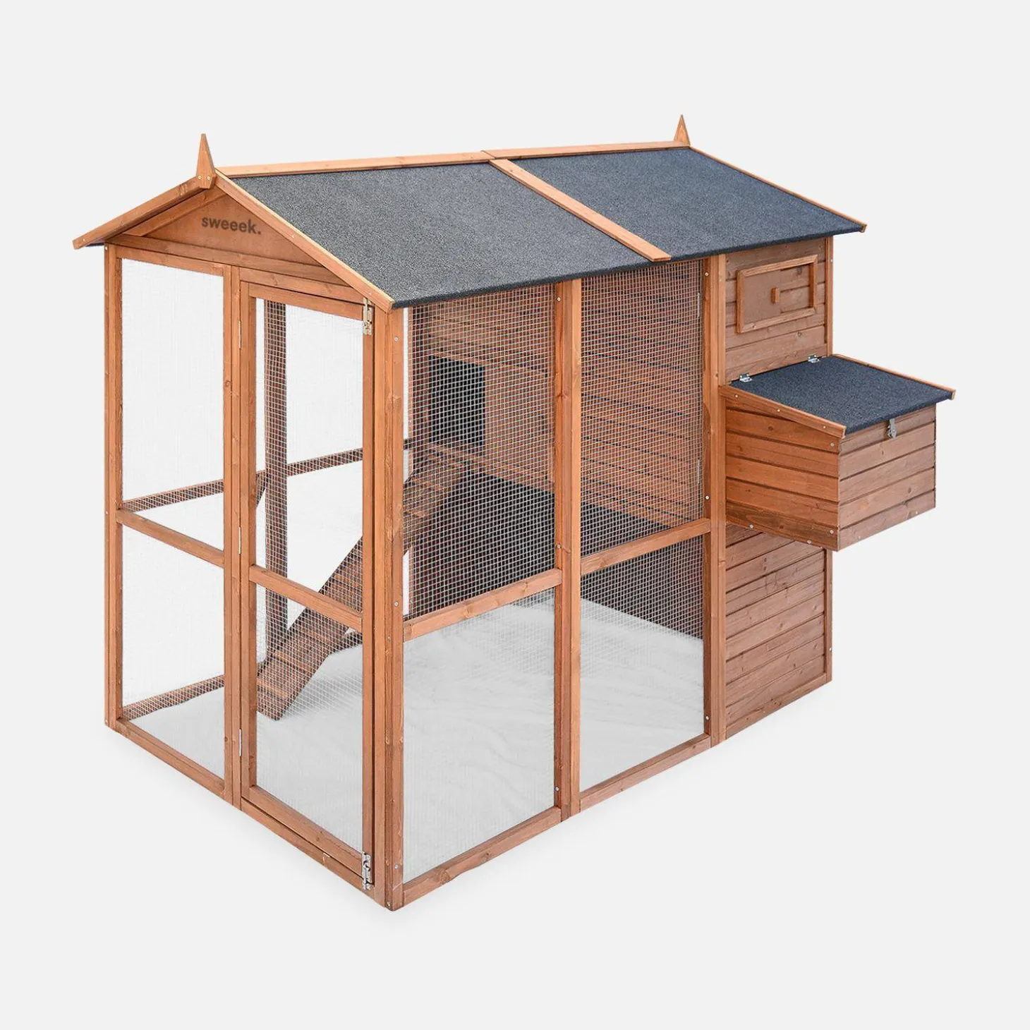 Hühnerstall aus Holz für 6 / 8 Hühner - Cotentine
