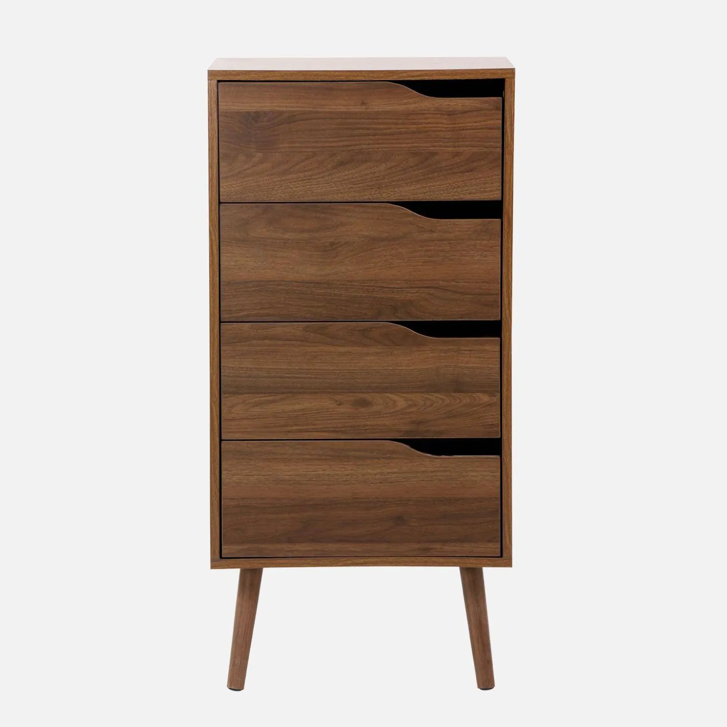 Hochkommode Holzdekor 4 Schubladen