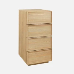 Hochkommode 4 Schubladen Holzlook