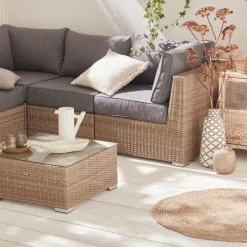 Hochwertige Gartenmöbel: Polyrattan XXL -5 Sitzplätze