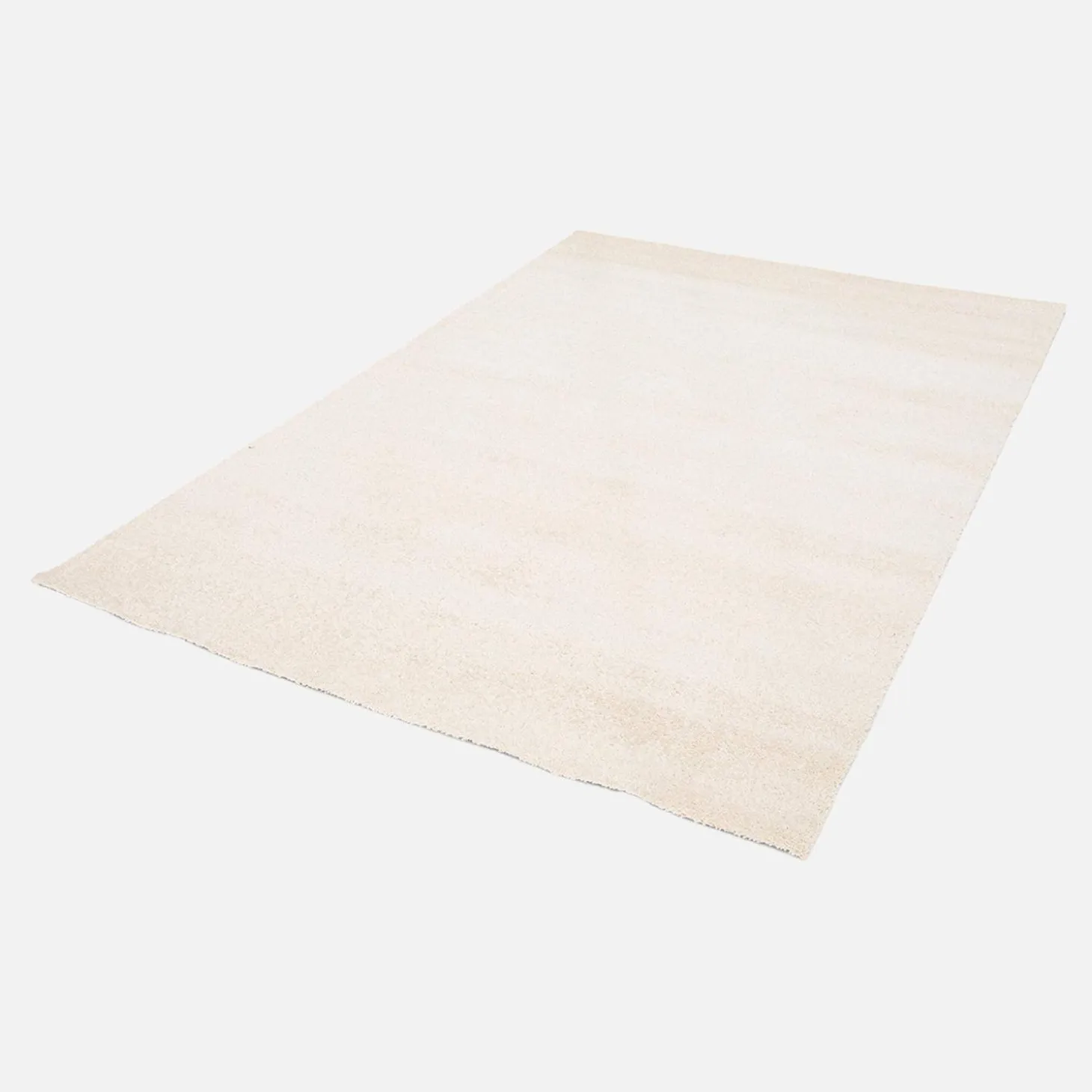 Indoor Teppich aus Kurzflor-Samt cremefarben