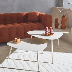Indoor-Teppich mit Bogenmuster cremefarben