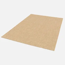 Innen-/Außenteppich mit Juteeffekt in Naturfarbe
