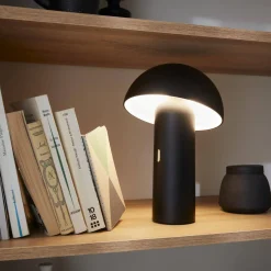 Kabellose Tischlampe mit schwenkbarem Kopf H 28 cm