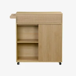 Küchenwagen Holzoptik 1 Griff 1 Schublade 2 Türen