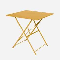 Klappbarer Bistro-Gartentisch aus Stahl, 2 Personen