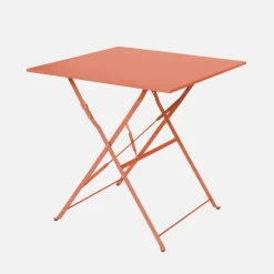 Klappbarer Bistro-Gartentisch aus Stahl, 2 Personen