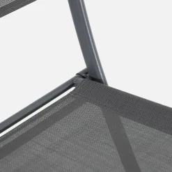 Klappbarer Gartentisch aus Stahl + 4 Stühle