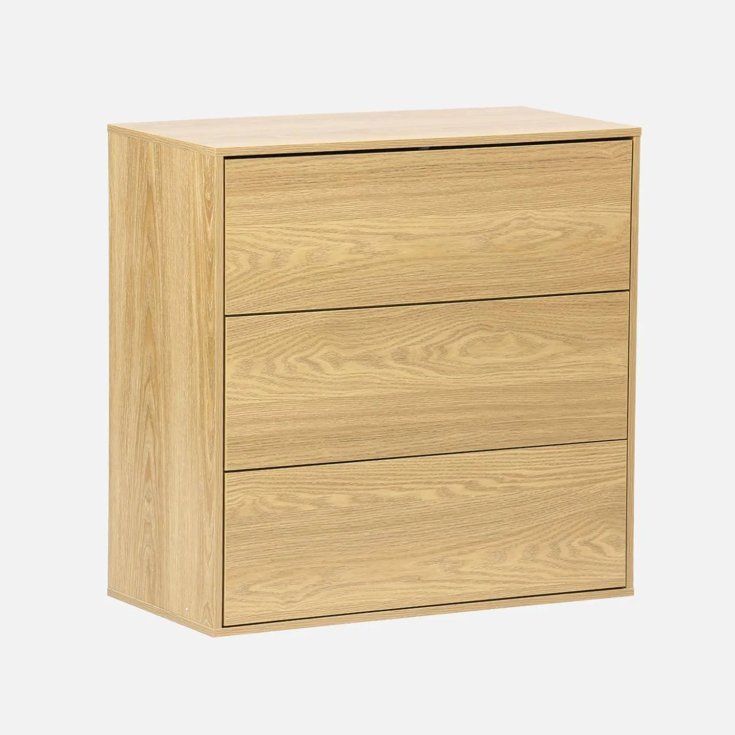 Kommode Aufbewahrungsmodul mit Holzdekor 3 Schubladen