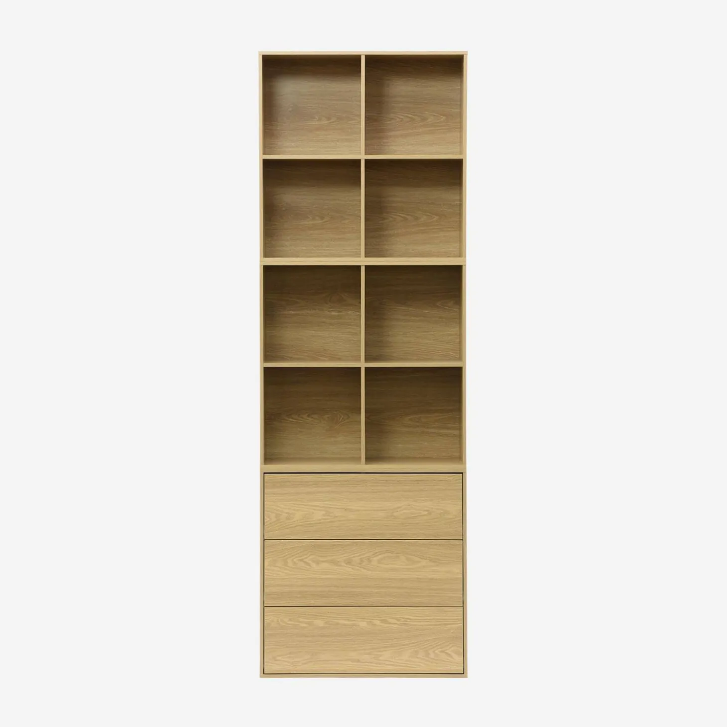 Kommode Aufbewahrungsmodul mit Holzdekor 3 Schubladen