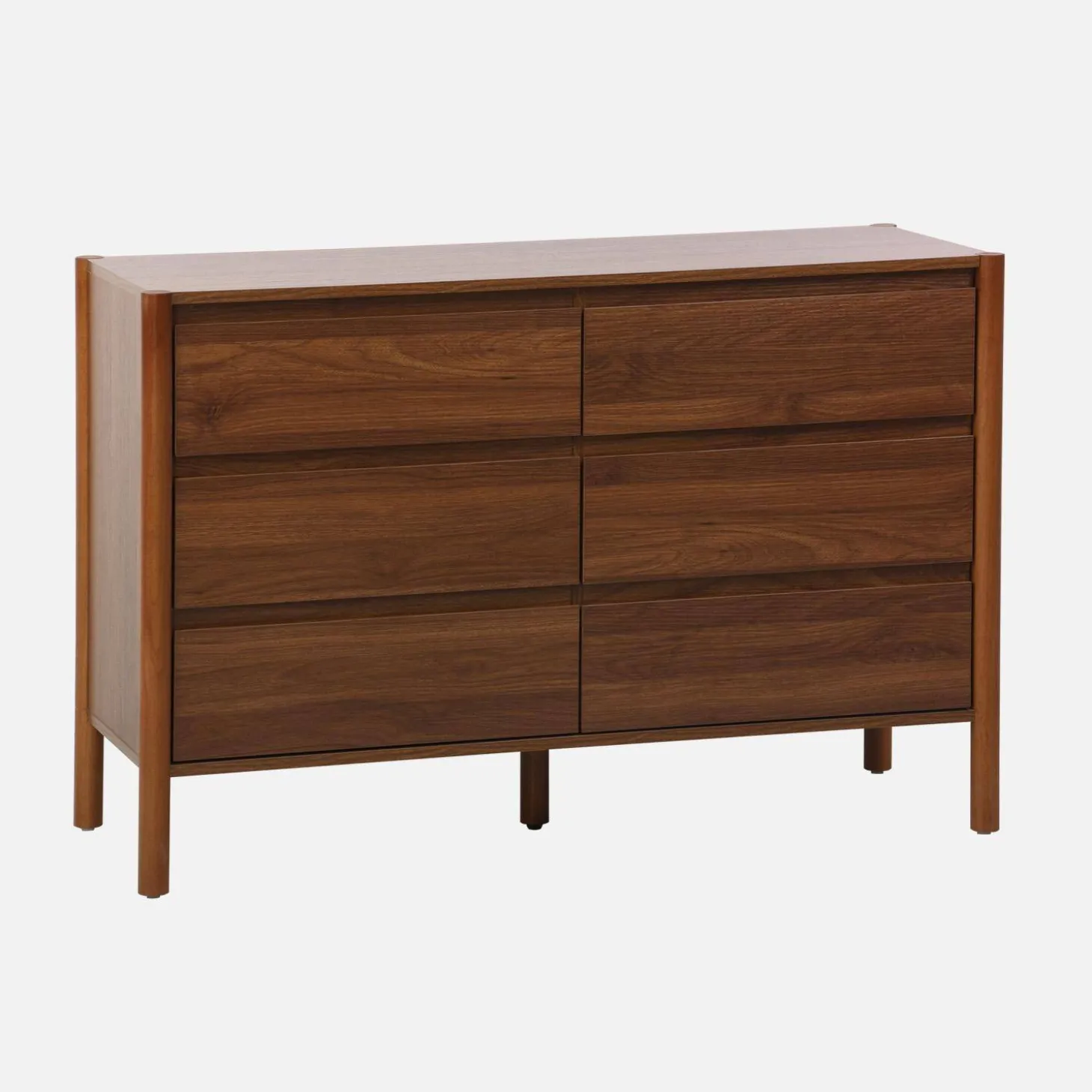 Kommode Holzdekor 6 Schubladen