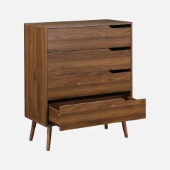 Kommode mit Holzdekor, 4 Schubladen