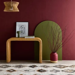 Konsole aus natürlichem Rattan, 110cm