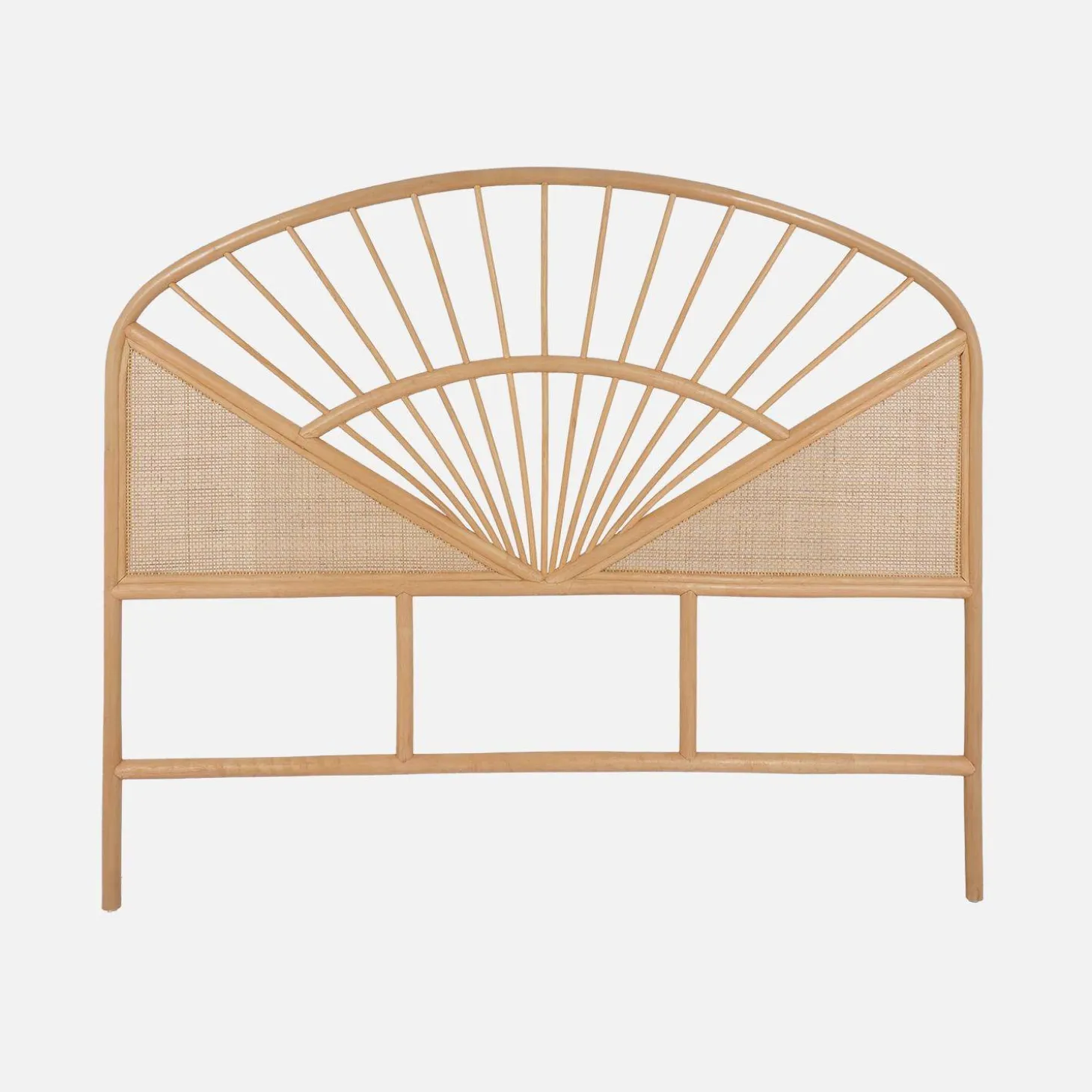 Kopfteil aus natürlichem Rattan und Rattan-Geflecht