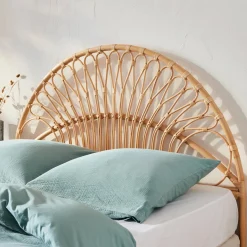 Kopfteil aus Rattan, naturfarben