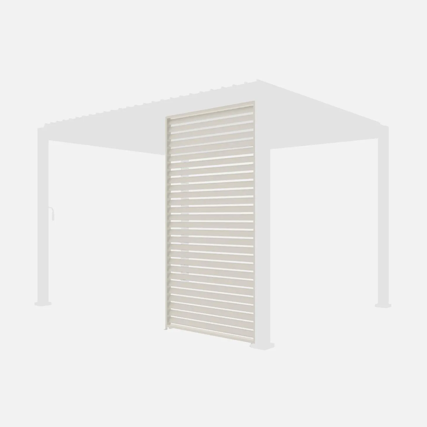 Lamellenwand 130cm für Pergola Triomphe 3x4m