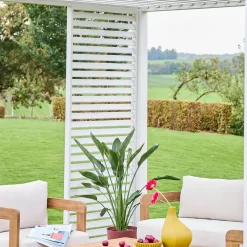 Lamellenwand 100cm für Pergola Triomphe 3x3m V2 3x4m 3x6m