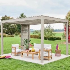 Lamellenwand 100cm für Pergola Triomphe 3x3m V2 3x4m 3x6m