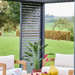 Lamellenwand 100cm für Pergola Triomphe 3x3m V2 3x4m 3x6m