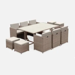 Loungeset 6 - 10 Plätze - kompakt verstaubar