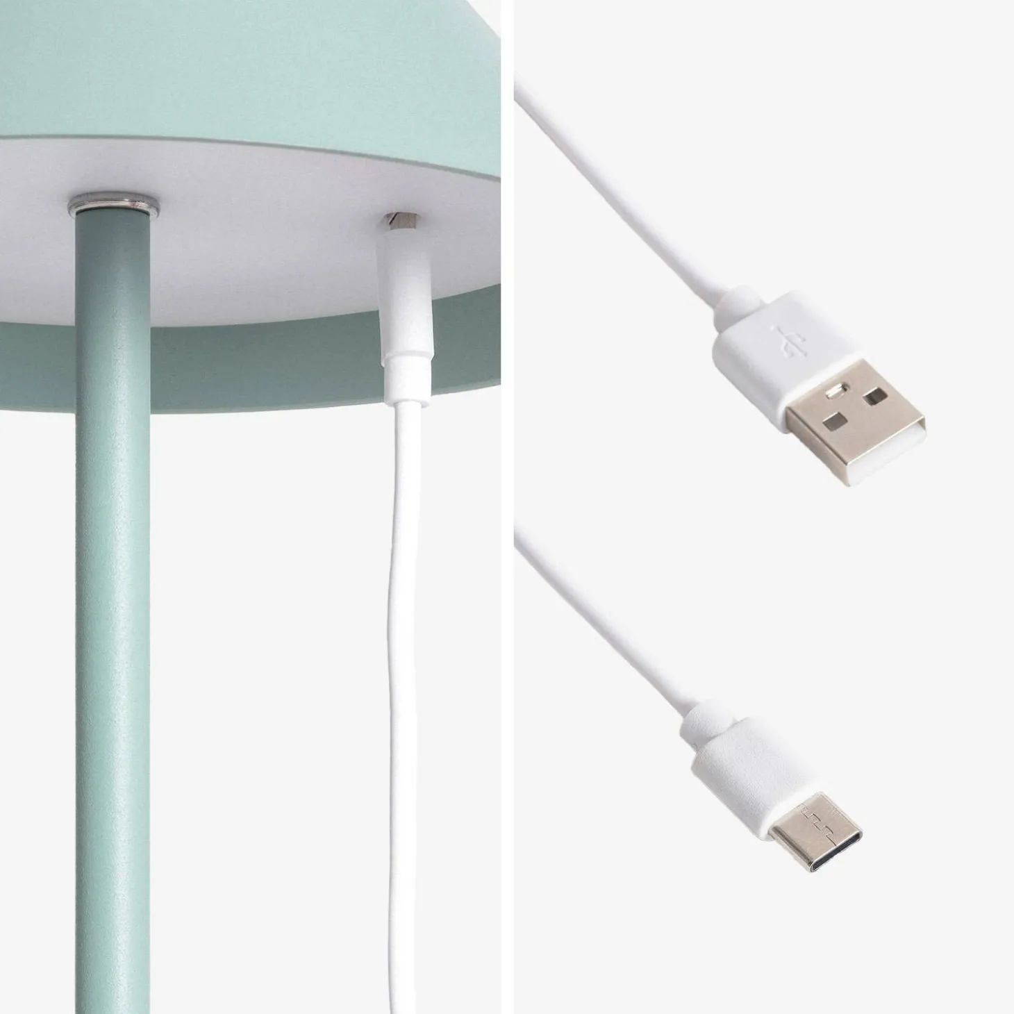 Mobile LED-Tischlampe für Innen- und Außenbereich H 135 cm