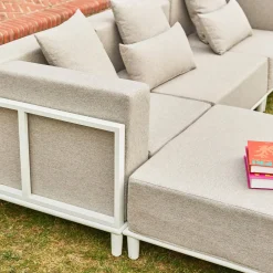 Modulares Gartenmöbel-Set aus Aluminium für 4 Personen