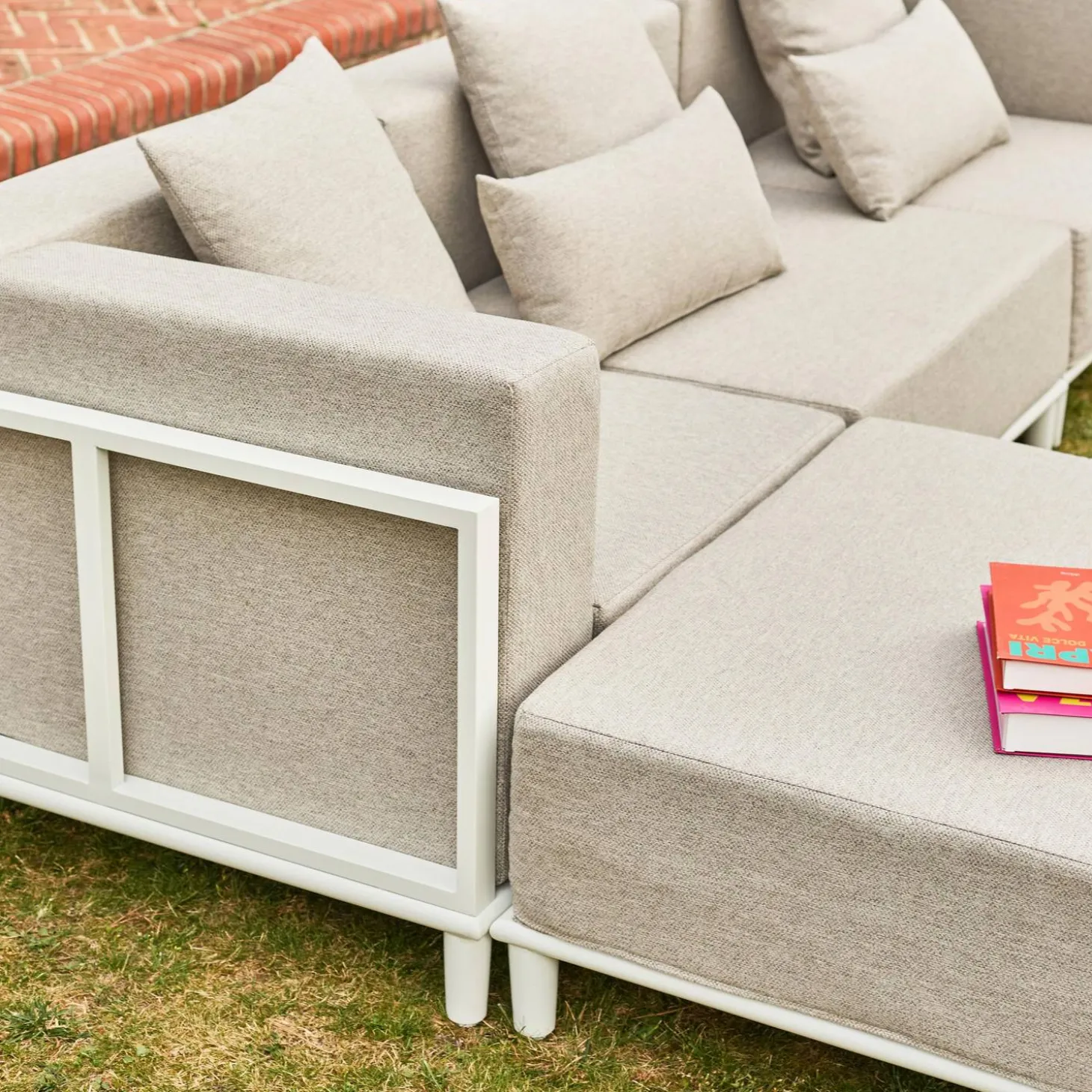 Modulares Gartenmöbel-Set aus Aluminium für 4 Personen
