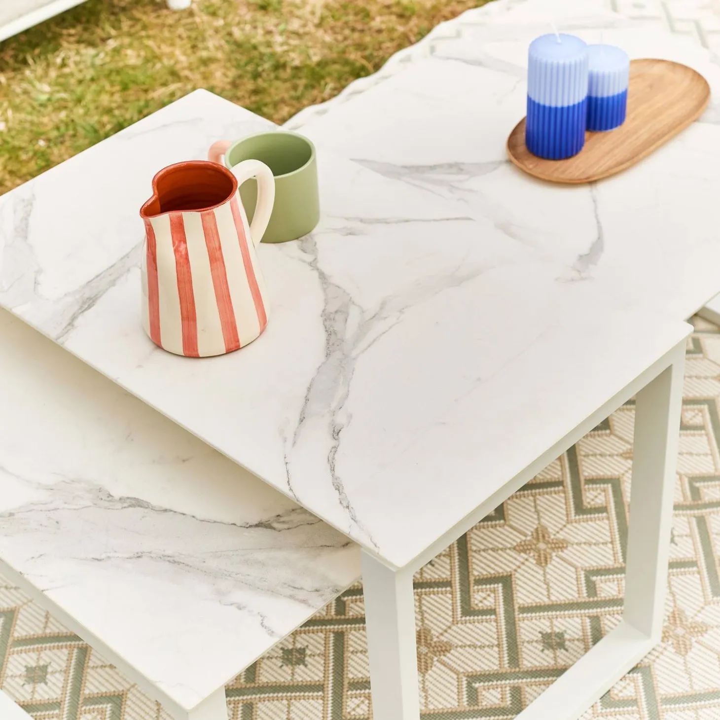 Modulares Gartenmöbel-Set aus Aluminium für 4 Personen