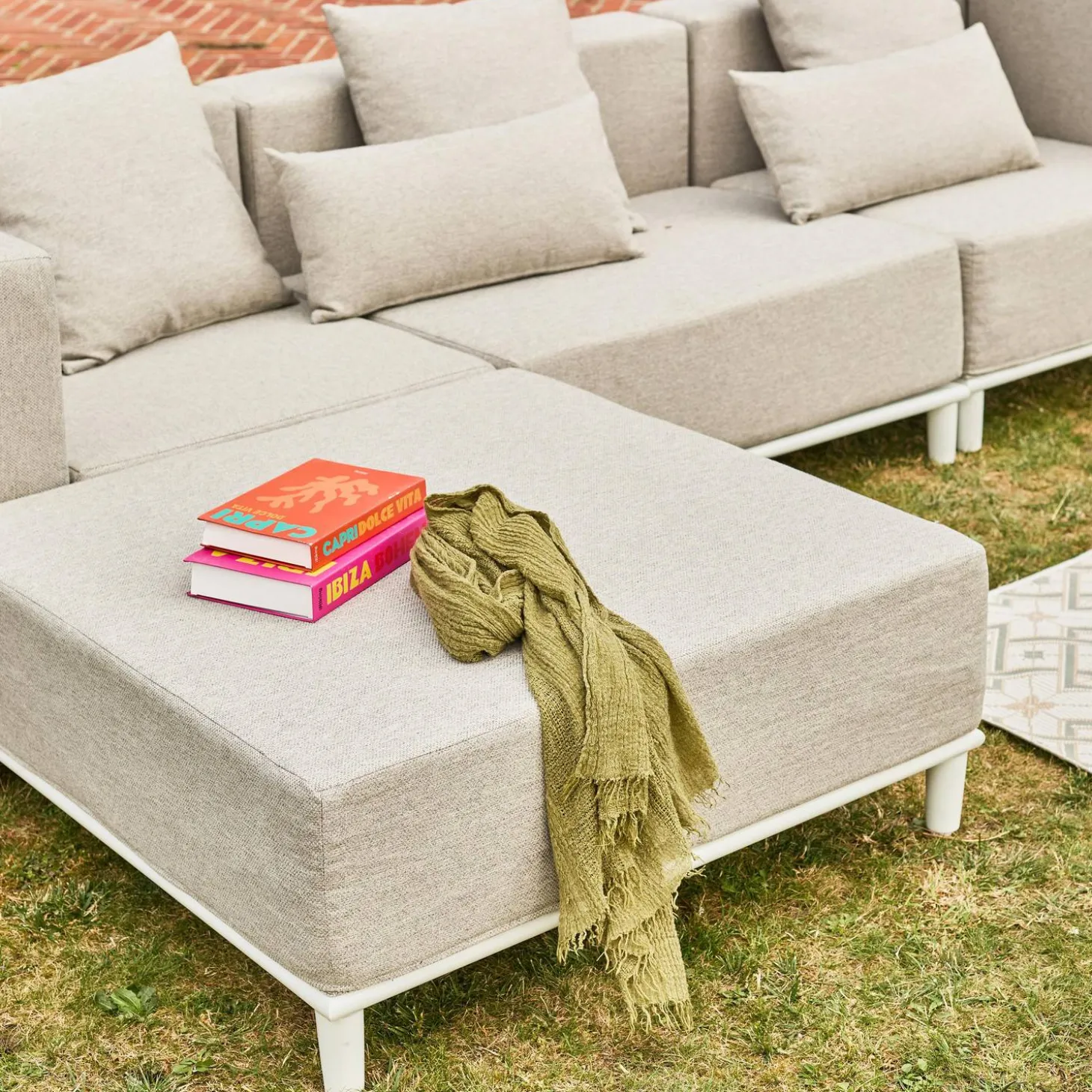 Modulares Gartenmöbel-Set aus Aluminium für 4 Personen