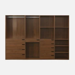 Modulares Kleiderschrank-Set mit 4 Elementen, Laminatplatten