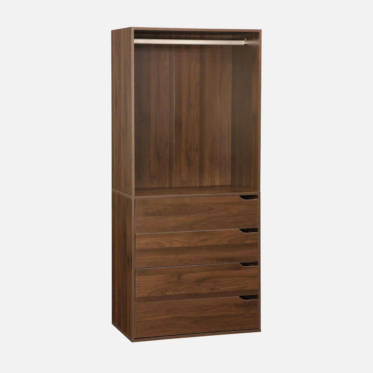 Modulares Kleiderschrank-Set mit 4 Elementen, Laminatplatten