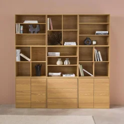 Modulares Regal Holzdekor 9 Elemente