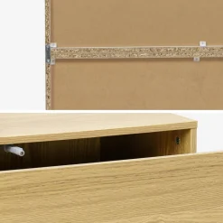 Modulares Regal Holzdekor 3 Elemente - 3 Schubladen 8 Fächer