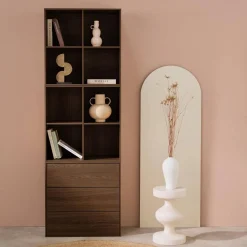 Modulares Regal Holzdekor 3 Elemente - 3 Schubladen 8 Fächer