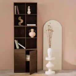 Modulares Regal Holzdekor 3 Elemente - 2 Türen 8 offene Fächer