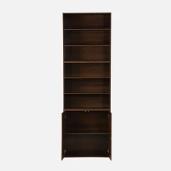 Modulares Regal Holzdekor 3 Elemente - 2 Türen 6 offene Fächer