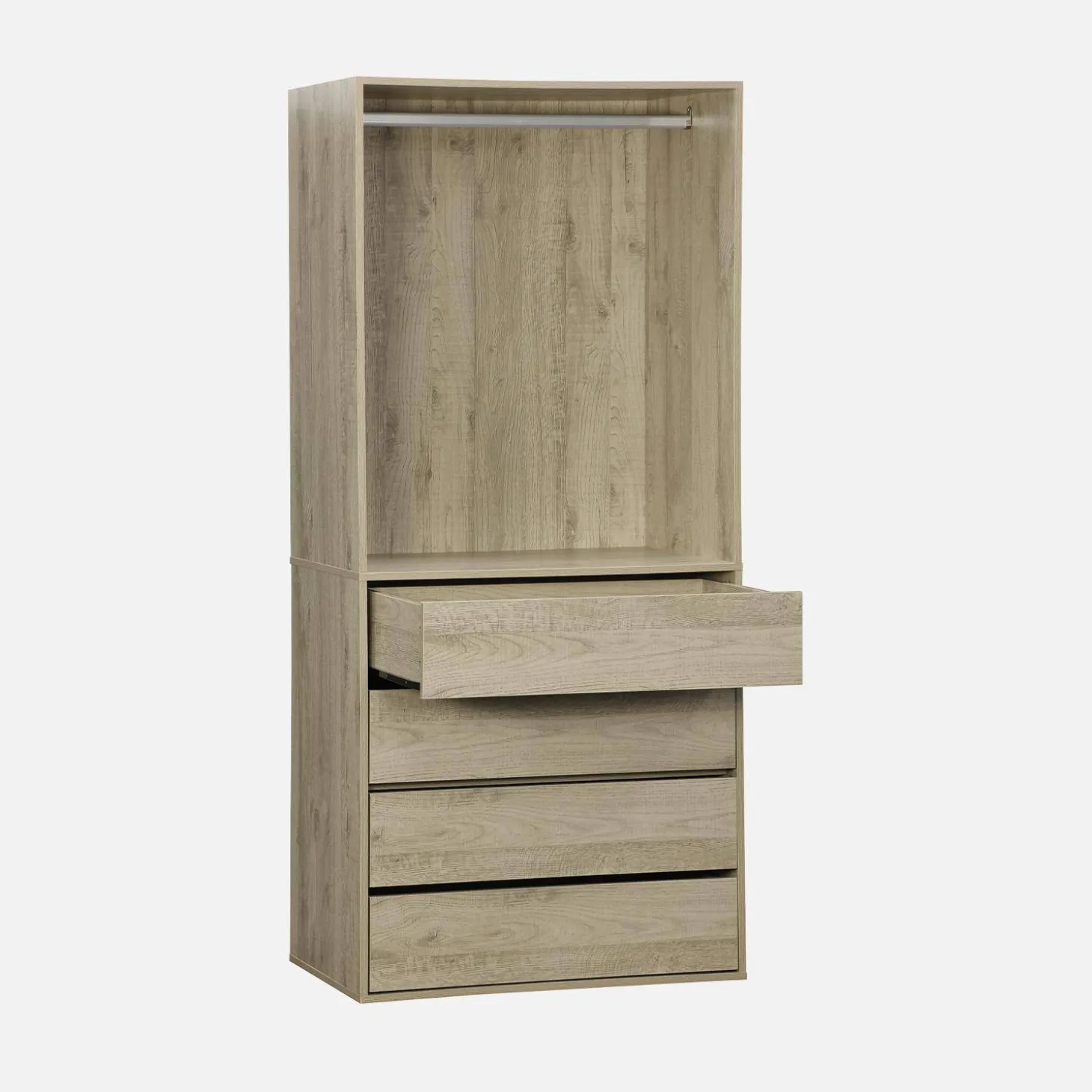 Modul mit 4 Schubladen und Kleiderschrank