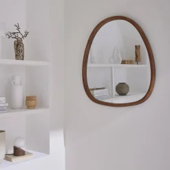 Organischer Spiegel aus Tannenholz 75 cm